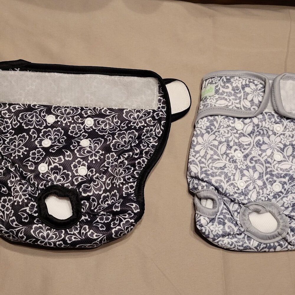 Washable Reusable Dog Diapers (Stylish Pattern) - Female Dog Diapers, Doggie